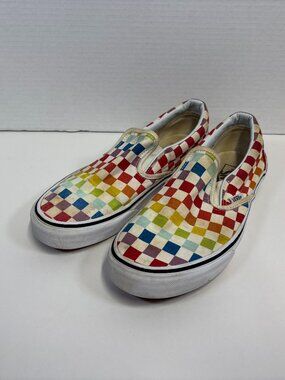 Vans Checkered Rainbow Women's 8.5
